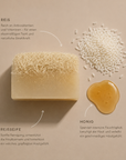 Glass Skin Reis + Honig Luffa Seife