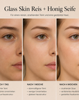 Glass Skin Reis + Honig Luffa Seife