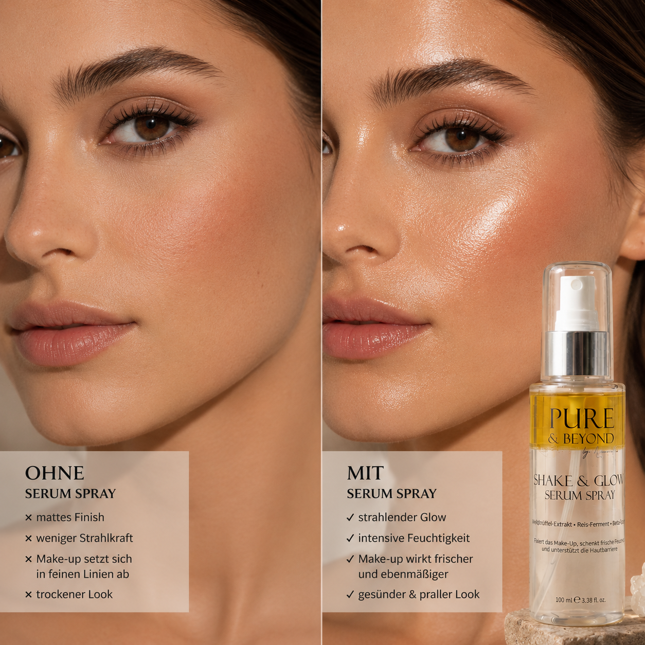 SHAKE &amp; GLOW - 2 Phasen Serum Spray