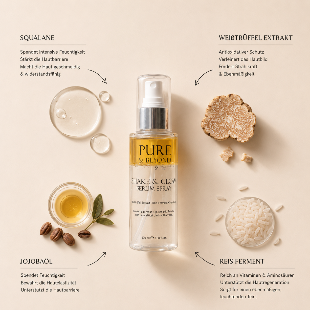 SHAKE &amp; GLOW - 2 Phasen Serum Spray